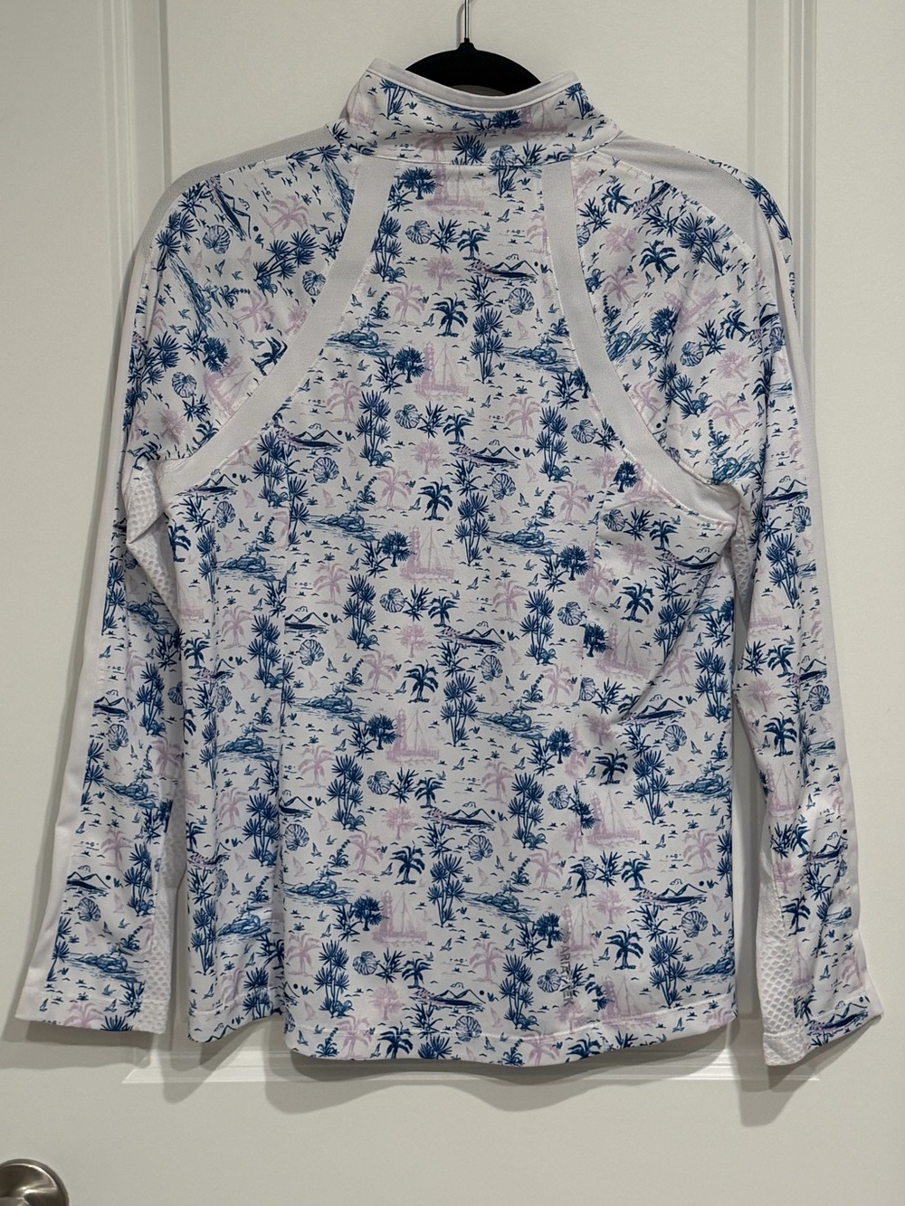 Ariat Tek 1/4 Zip Pullover Womens Sunstopper Baselayer Sailboats Beach Print - Picture 5 of 8